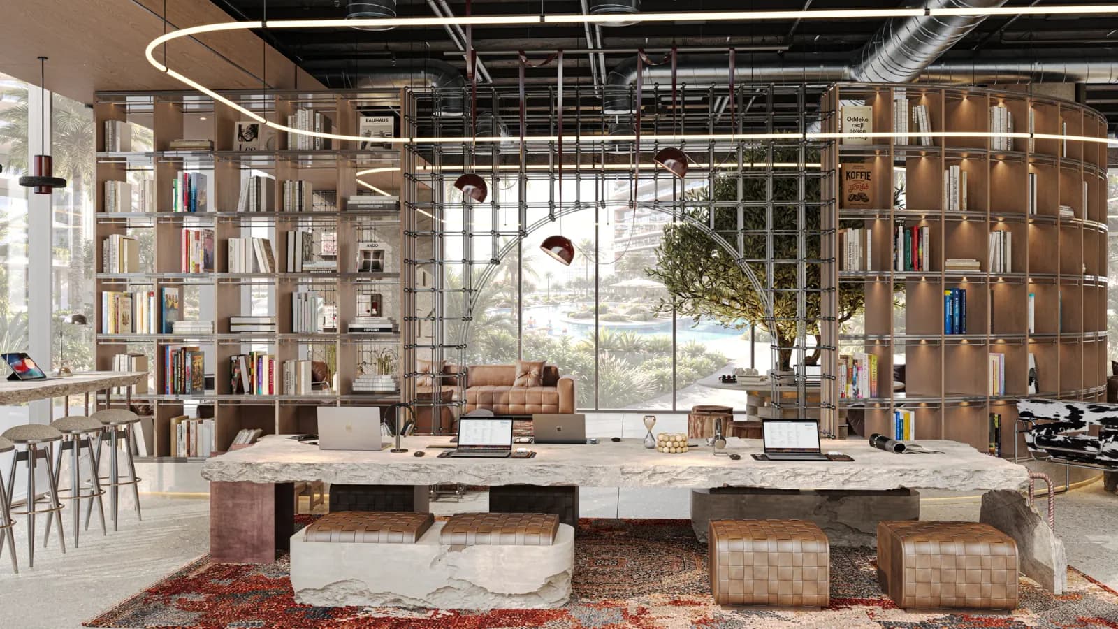 Biblioteca e lounge